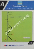 Great Northern Train Services [Timetable] - Book A, London to Welwyn, Stevenage, Peterborough, Cambridge, 1 October 1990 to 12 May 1991 by British Railways Network South East
